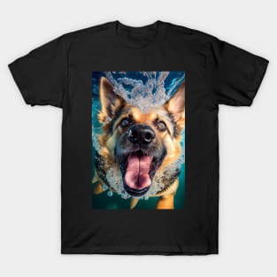 Dogs in Water #6 T-Shirt